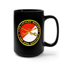 Load image into Gallery viewer, Black Mug 15oz - Army - 15th Cavalry Regiment -  Ft Knox, KY w Cav Branch
