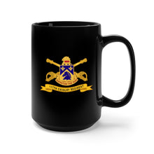 Load image into Gallery viewer, Black Mug 15oz - Army - 117th Cavalry Regiment w Br - Ribbon
