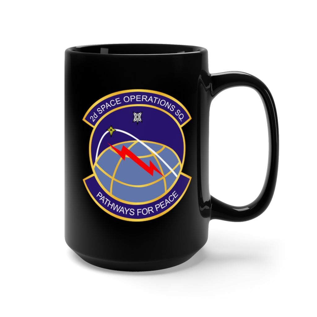 Black Mug 15oz - USAF - 2d Space Operations Squadron wo Txt