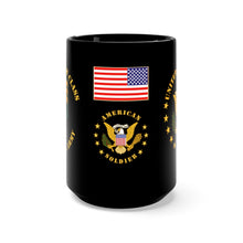 Load image into Gallery viewer, Black Mug 15oz - Army - Specialist 7th Class - SP7
