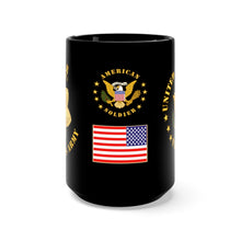 Load image into Gallery viewer, Black Mug 15oz - Army - Major - MAJ - Veteran - V1
