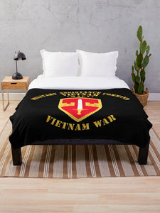 Army - Military Assistance Cmd Vietnam - MACV - Vietnam War Throw Blanket