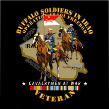 Load image into Gallery viewer, Microfiber Duvet Cover - Army - Buffalo Soldiers in Iraq - OIF - Cavalrymen at War w IRAQ SVC
