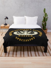 Load image into Gallery viewer, ARNG - Military Emergency Management Specialist - Master - Gold Throw Blanket
