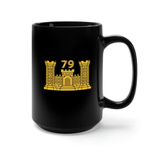 Load image into Gallery viewer, Black Mug 15oz - Army - 79th Engineer Battalion - ENG Branch X 300
