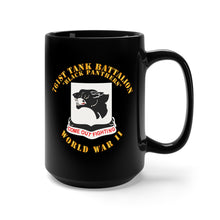 Load image into Gallery viewer, Black Mug 15oz - Army - 761st Tank Battalion - Black Panthers - WWII
