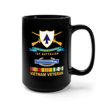 Load image into Gallery viewer, Black Mug 15oz - Army - 26th Infantry Regiment - DUI w Br - Ribbon - 1st Bn w Cib VN SVC  X 300
