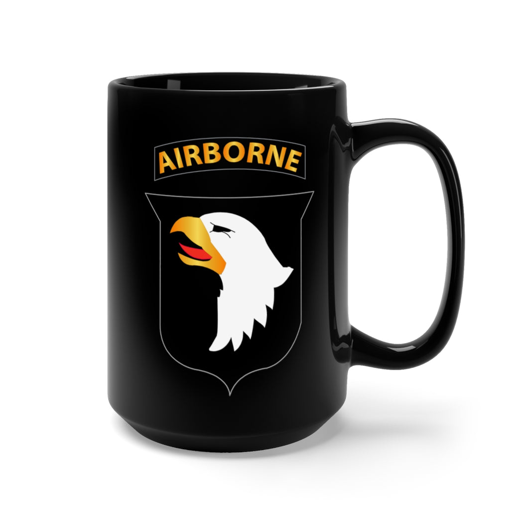 Black Mug 15oz - Army - 101st Airborne Division wo Txt