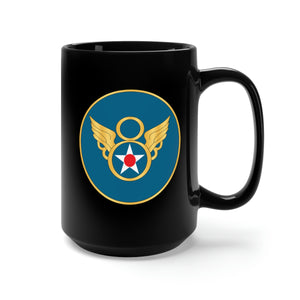 Black Mug 15oz - AAC - 8th Air Force wo Txt X 300