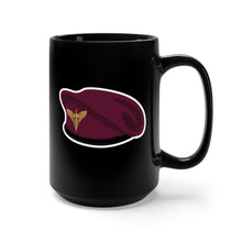 Load image into Gallery viewer, Black Mug 15oz - Ukraine - Ukraine Air Assault Forces - Maroon Beret w Badge X 300
