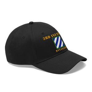 Twill Hat - Army - 3rd Infantry Division with Text - Embroidery