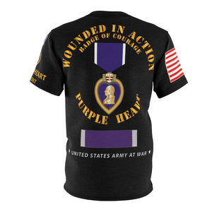 All Over Printing - Army - Purple Heart - Against Enemy Force Badge of Courage