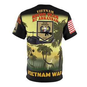 All Over Printing - Army - Special Forces - Recon Team - Arkansas with Rappel Infiltration with Vietnam War Ribbons - Vietnam