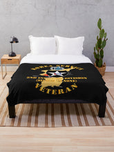 Load image into Gallery viewer, Army - Korea Service Vet - 2nd Infantry Div - Second to None Throw Blanket
