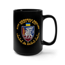 Load image into Gallery viewer, Black Mug 15oz - Ukraine - 81st Airmobile Brigade - Born to Win X 300
