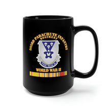 Load image into Gallery viewer, Black Mug 15oz - Army - 503rd Parachute Infantry Regiment - WWII X 300
