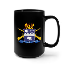 Load image into Gallery viewer, Black Mug 15oz - Army - 17th Infantry Regiment w Br - Ribbon
