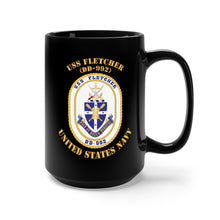 Load image into Gallery viewer, Black Mug 15oz - Navy - USS Fletcher (DD 992) X 300
