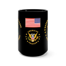 Load image into Gallery viewer, Black Mug 15oz - Army - Specialist 8th Class - SP8 - Veteran
