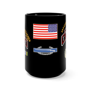 Black Mug 15oz - Army - 1st Ranger Battalion (Airborne) - Operation Urgent Fury - Invasion of Grenada