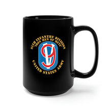 Load image into Gallery viewer, Black Mug 15oz - 95th Infantry Brigade - SSI - Iron Mem of Metz X 300
