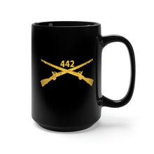 Load image into Gallery viewer, Black Mug 15oz - Army - 442nd Infantry Regiment - wo Txt w Br X 300

