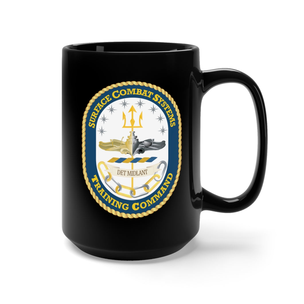 Black Mug 15oz - Navy - Surface Combat Systems Training Command - DET MIDLANT wo Txt X 300