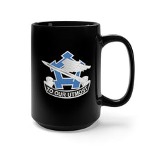 Load image into Gallery viewer, Black Mug 15oz - Army - 173rd Support Battalion - DUI wo Txt X 300
