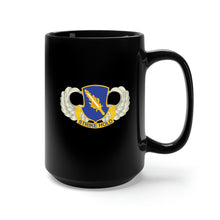 Load image into Gallery viewer, Black Mug 15oz - Army - Airborne Badge - 504th Infantry Regiment -No Txt X 300
