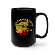 Load image into Gallery viewer, Black Mug 15oz - Army - Afghanistan War - Operation Allies Refuge - 2021
