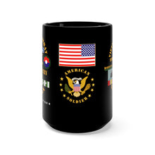 Load image into Gallery viewer, Black Mug 15oz - Army - 9th Infantry Division - Vietnam Veteran - Mobile Riverine Force
