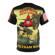 Load image into Gallery viewer, All Over Printing - Army - Special Forces - Recon Teams - Recon Company with Rappel Infiltration with Vietnam War Ribbons - Vietnam
