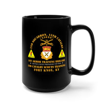 Load image into Gallery viewer, Black Mug 15oz - Army - 2nd Squadron, 15th Cavalry (19D) - 1st Ar Tng Bde Ft Knox, KY
