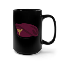 Load image into Gallery viewer, Black Mug 15oz - Ukraine - Ukraine Air Assault Forces - Maroon Beret  w Badge wo WHITE  X 300
