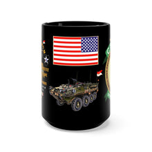 Load image into Gallery viewer, Black Mug 15oz - Army - 3rd Squadron, 17th Cavalry Regiment, 3rd Stryker Brigade, 2nd Infantry Division - Operation Iraqi Freedom 2003
