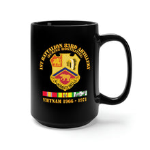 Load image into Gallery viewer, Black Mug 15oz - Army - 1st Bn 83rd Artillery - Vietnam 1966 - 1971 w VN SVC
