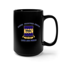 Load image into Gallery viewer, Black Mug 15oz - ACC - Ssi - USAAF - WWII - 12th Air Force - 332nd Fighter Group with Text
