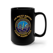 Load image into Gallery viewer, Black Mug 15oz - Navy - USS Mount Whitney (LCC-20) X 300
