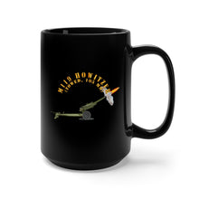 Load image into Gallery viewer, Black Mug 15oz - Army - M119 howitzer - Firing - Towed, 105MM
