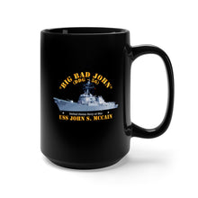 Load image into Gallery viewer, Black Mug 15oz - Navy - Destroyer - USS John S McCain - Big Bad John
