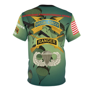 All Over Printing - Army - Special Forces - Airborne Ranger with Branches/Tabs