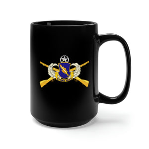 Black Mug 15oz - Army - Airborne Badge - 504th Infantry Regiment w Br - Mstr - No Tx X 300