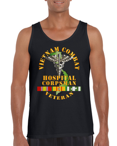 USN  - USMC - Vietnam Combat Veteran Hospital Corpsman  X 300 Tank Top