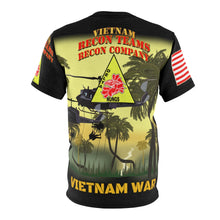 Load image into Gallery viewer, All Over Printing - Army - Special Forces - Recon Teams - Recon Company - Delta Nungs with Rappel Infiltration with Vietnam War Ribbons - Vietnam War
