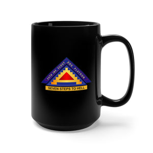 Black Mug 15oz - Army - 34th Inf Scout Dog Plt w 7th Army SSI