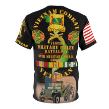 Load image into Gallery viewer, All Over Printing - Army - Vietnam Combat Veteran - 716th  Military Police Battalion, 89th Military Police Group with Vietnam Service Ribbons
