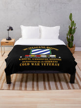 Load image into Gallery viewer, Army - 3rd ID - Germany w Cold War SVC Throw Blanket
