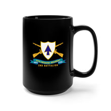 Load image into Gallery viewer, Black Mug 15oz - Army - 26th Infantry Regiment - DUI w Br - Ribbon - 2nd Bn X 300
