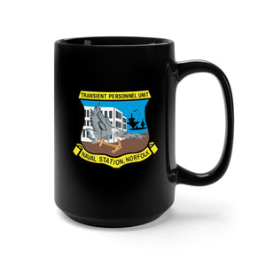 Black Mug 15oz - Navy - Transient Personnel Unit - Naval Station Norfolk wo Txt X 300