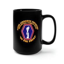 Load image into Gallery viewer, Black Mug 15oz - Army - 442nd Airborne Infantry Regimental Combat Team
